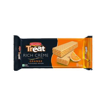 Britannia Treat Rich Creme Orange Flavoured Wafers